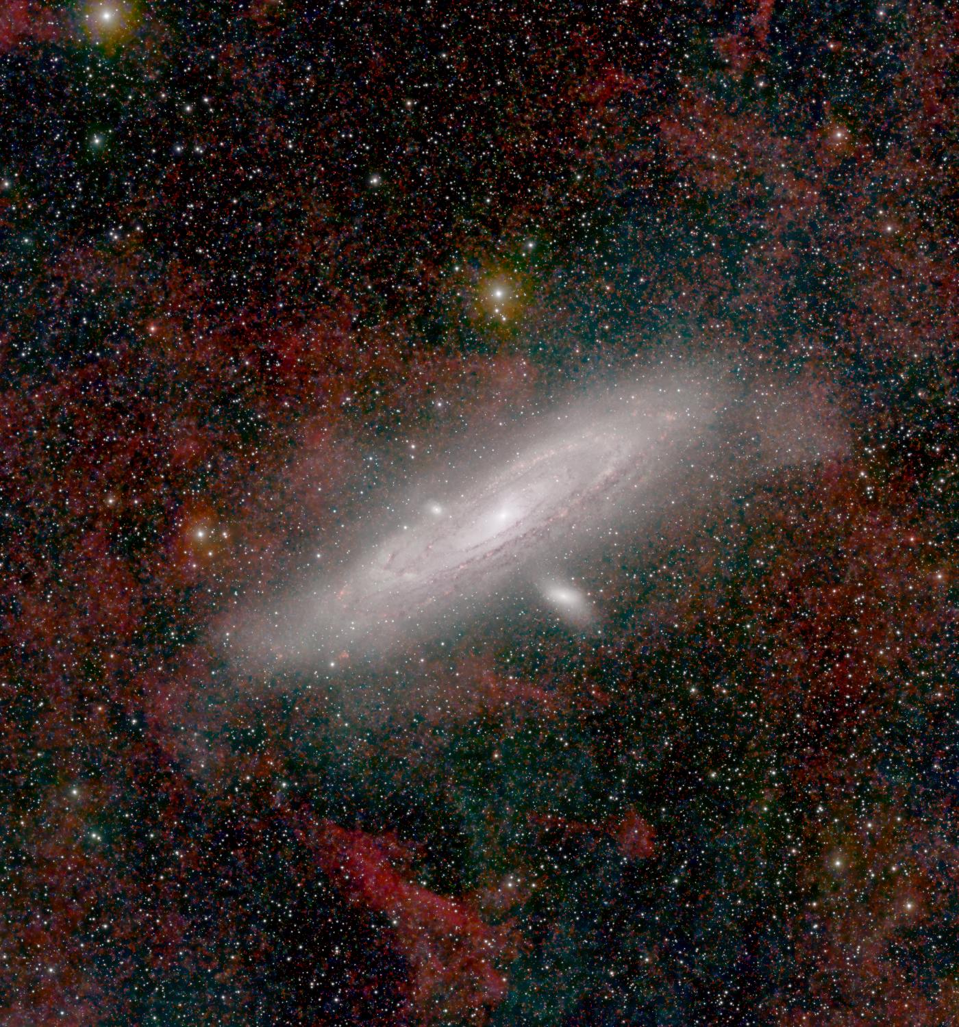 M31 with halo and including its companions M31 and M110