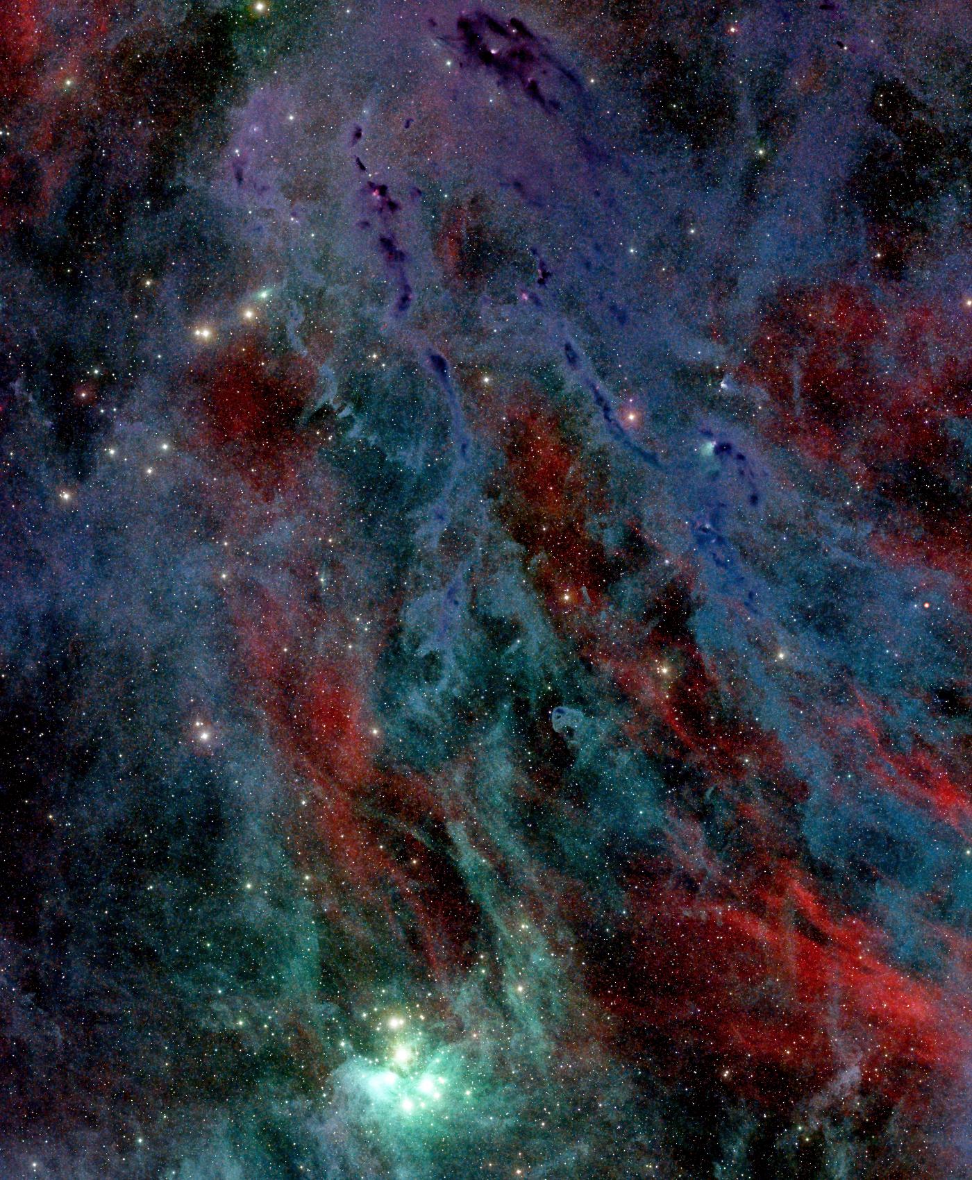 Taurus Molecular Cloud and Pleiades