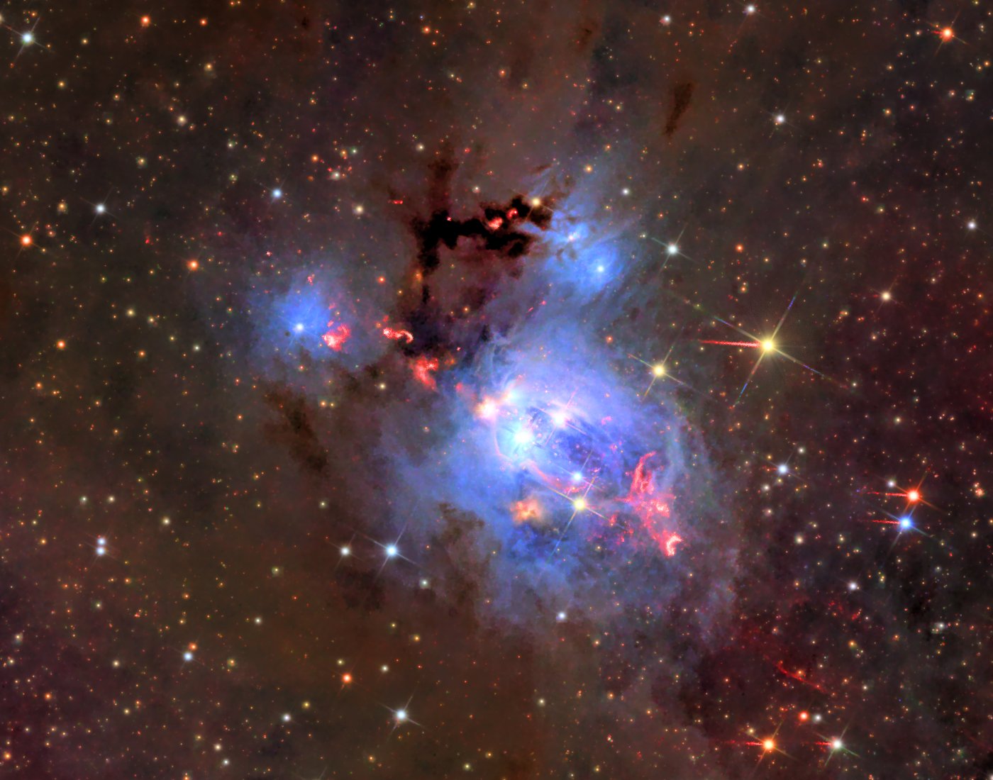 IC 5134 and NGC 7129 in H-alpha and continuum